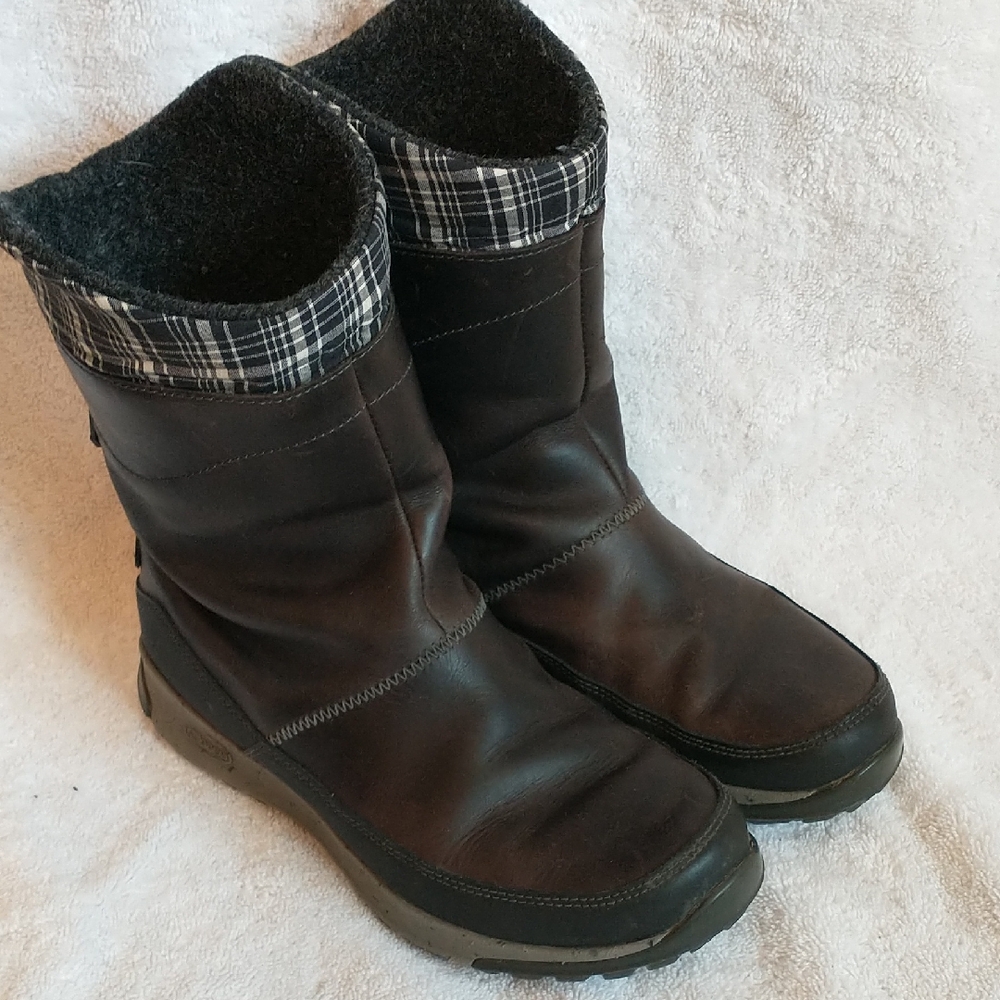 Chacos Borealis Winter Waterproof Black Wool Boots Size 7‎